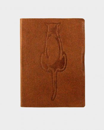 Taccuino in pelle cuoio Wild Cat con fregio ad impressione